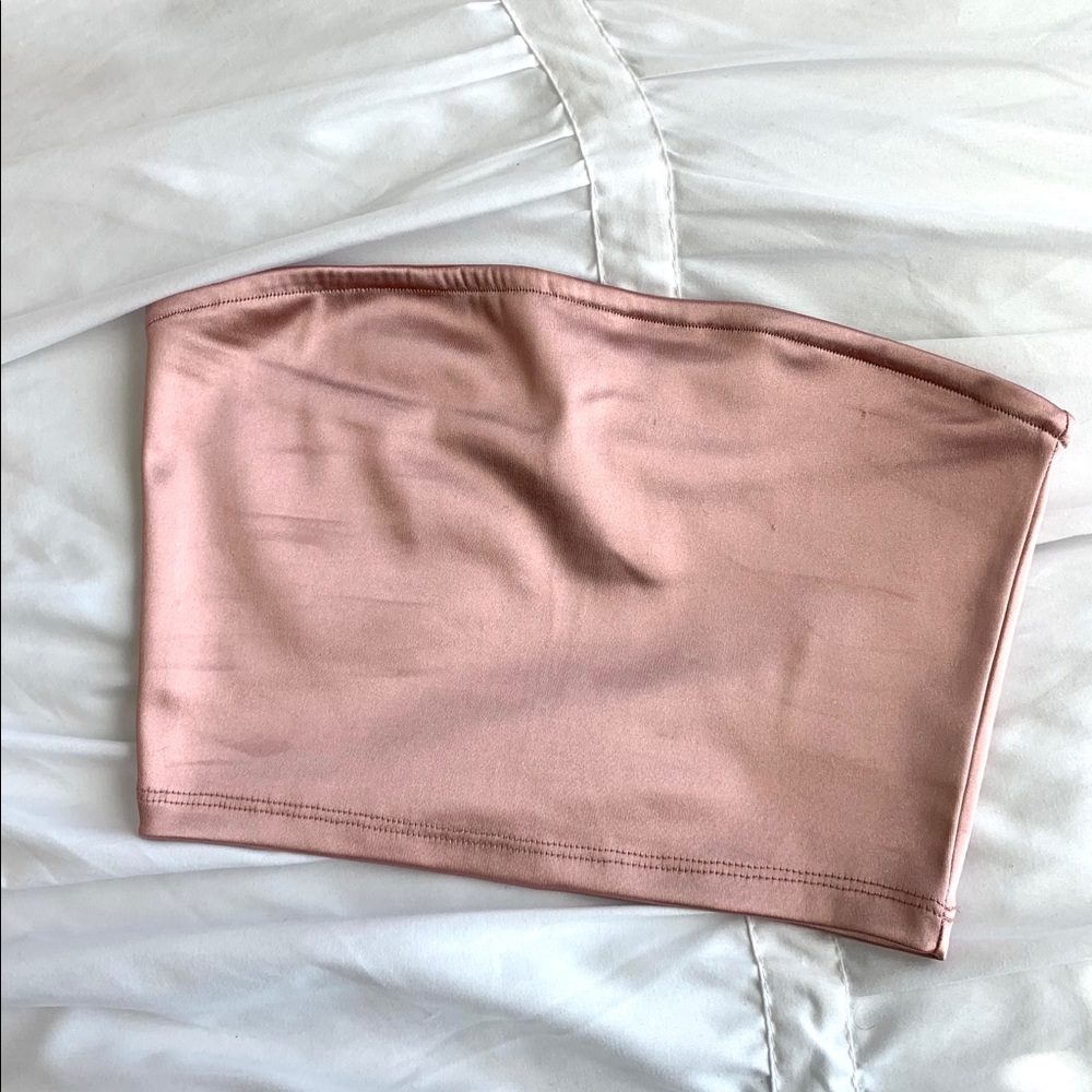 H&M rose gold tube top size XS